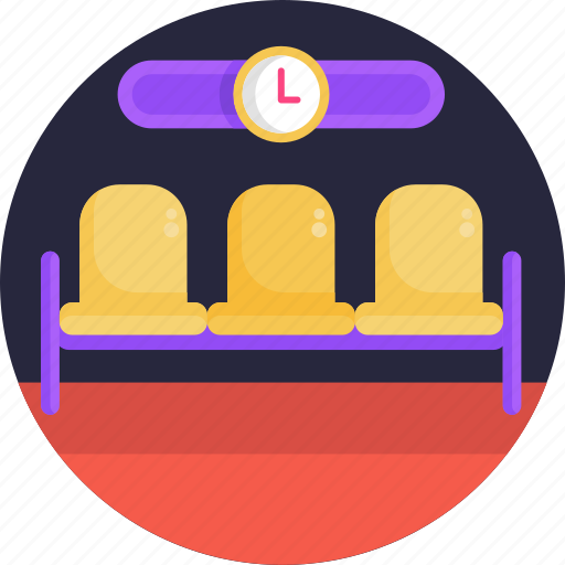 Public, transport, waiting, bay, airport, seats icon - Download on Iconfinder