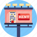 rent, billboard, property, home, house, real, estate