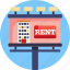 rent, billboard, property, home, house, real, estate 