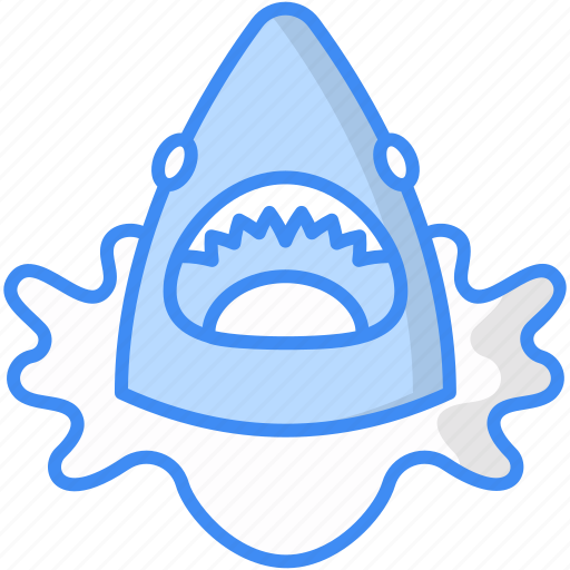 Shark, attack, breach, danger, ocean, warning icon - Download on Iconfinder