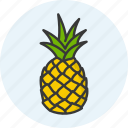 food, fruit, pineapple icon