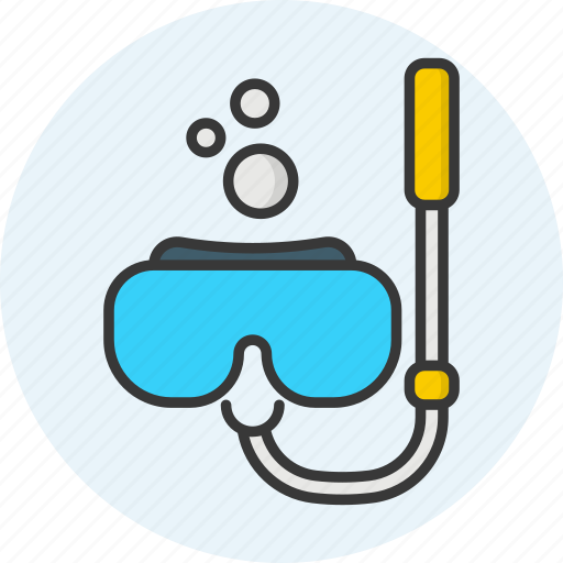 Diving, goggles, leisure, scuba, snorkeling, snorkel, travel icon icon - Download on Iconfinder