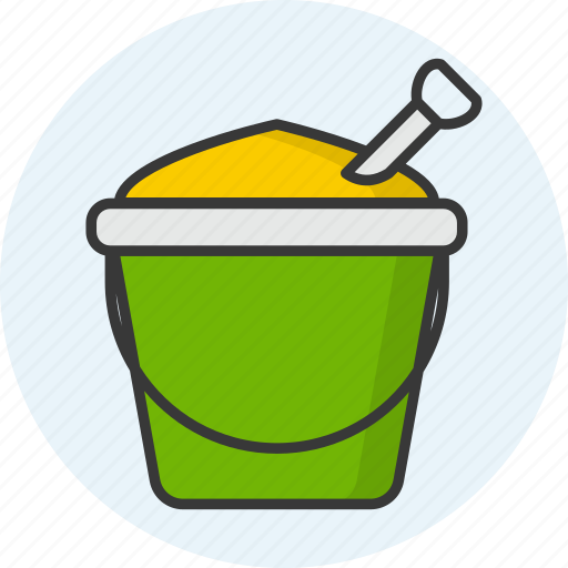 Sand basket, basket, bucket, sand, beach icon icon - Download on Iconfinder