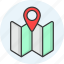 direction, location, map, navigation icon 