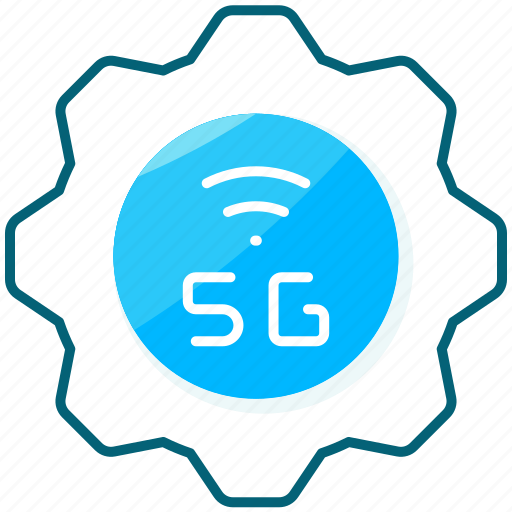 Gear, setting, configuration, 5g icon - Download on Iconfinder
