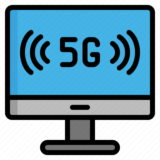 Monitor, computer, technology5g, connectivity, electronics, network, communications icon - Download on Iconfinder