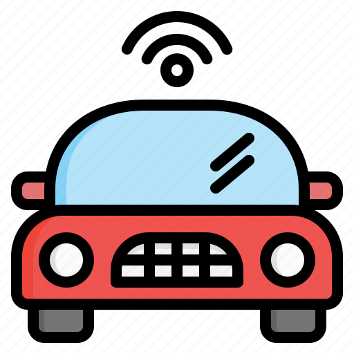 Car, autonomous, automobile, smart, transportation, electronics, wifi icon - Download on Iconfinder