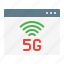 5g, browser, communication, internet, network, signal 