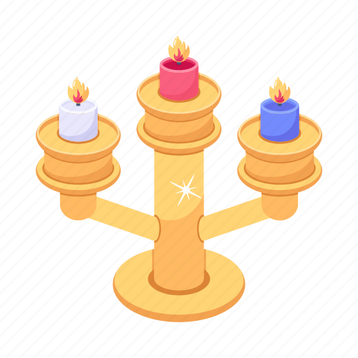 Candelabra, candleholder, candle stand, candlestick, candlelight icon - Download on Iconfinder
