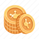 money stack, coins stack, treasure, gold coins, old coins