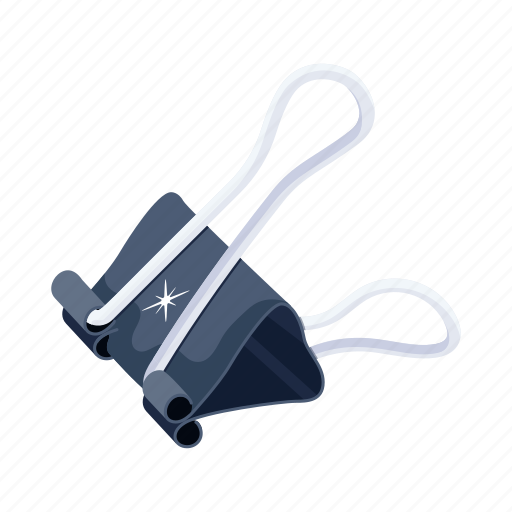 Paper clip, bulldog clip, binder clip, paper binder, paper fastener icon - Download on Iconfinder