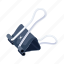 paper clip, bulldog clip, binder clip, paper binder, paper fastener 