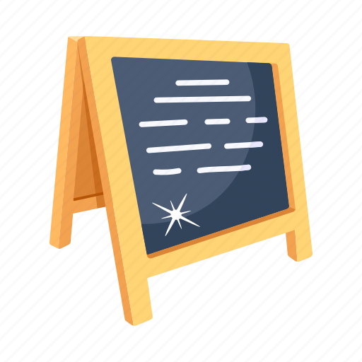 Blackboard, menu board, chalkboard, school board, writing board icon - Download on Iconfinder