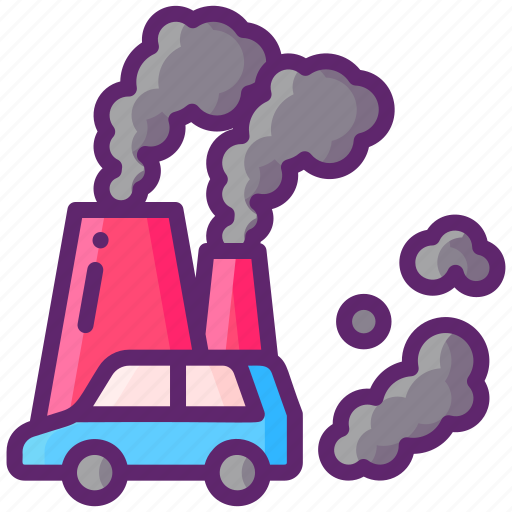 Co2, emission, pollution, car, vehicle, industry icon - Download on Iconfinder