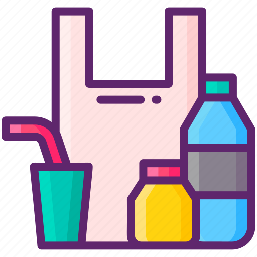 Plastic, pollution, garbage, trash, recycle, bin icon - Download on Iconfinder