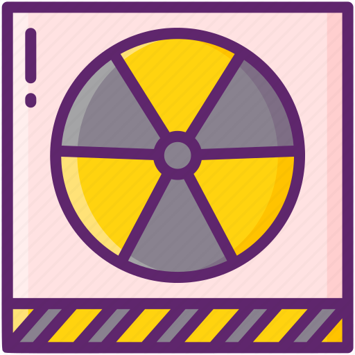 Radioactive, hazard, warning, nuclear, alert, danger, safety icon - Download on Iconfinder