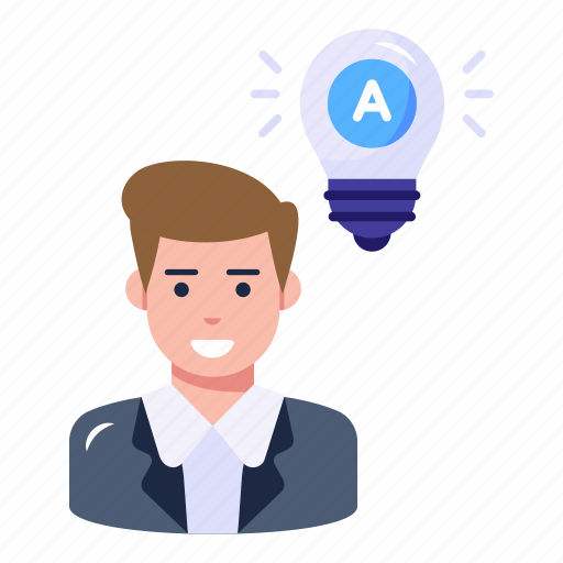 Creative student, intelligent student, bright student, innovation, creative idea icon - Download on Iconfinder