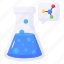 chemical flask, chemical bonding, chemical test, lab test, chemical beaker 