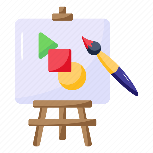 Easel, painting canvas, painting board, canvas board, easel board icon - Download on Iconfinder