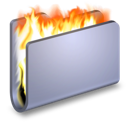 folder, burn