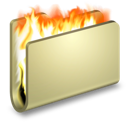 burn, folder