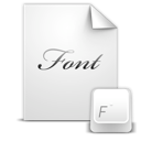 document, font