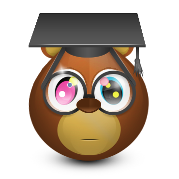 Bear, graduating icon - Free download on Iconfinder