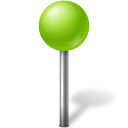 ball, base, chartreuse, map, marker, ose