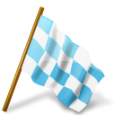 azure, base, chequered, flag, map, marker, right