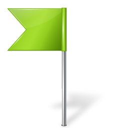 Base, chartreuse, flag, left, map, marker icon - Free download