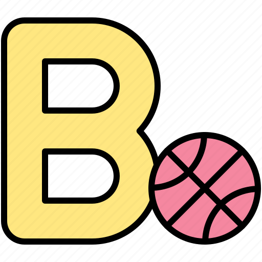 Alphabet, letter, character, uppercase, b, basketball icon - Download on Iconfinder