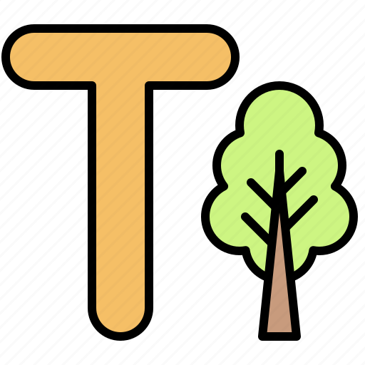 Alphabet, letter, character, uppercase, t, tree icon - Download on Iconfinder