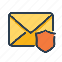 email, envelope, protected, shield