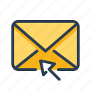 click, cursor, email, envelope