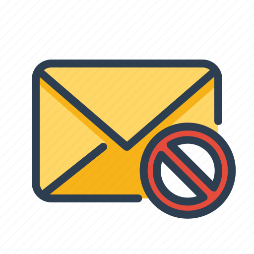 Block, cancel, email, forbidden, spam icon - Download on Iconfinder