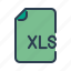 document, file, spreadsheet, xls 
