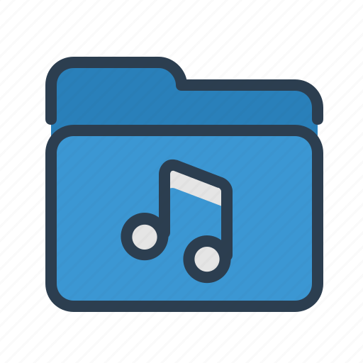 Audio, files, folder, music icon - Download on Iconfinder