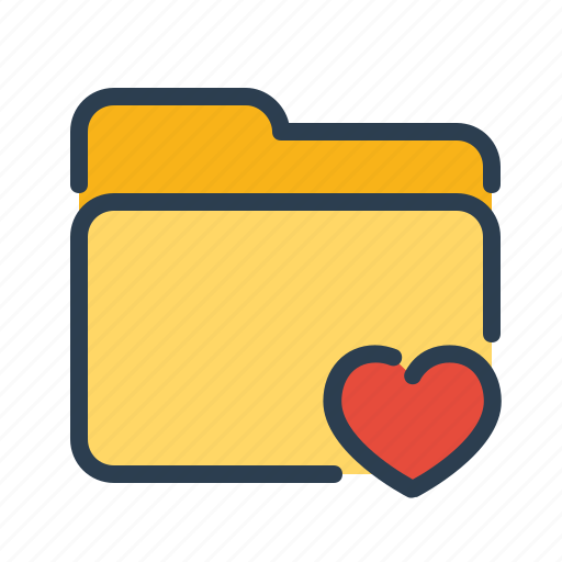 Bookmarks, favorite, folder, heart icon - Download on Iconfinder