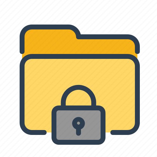 Folder, lock, locked, private icon - Download on Iconfinder