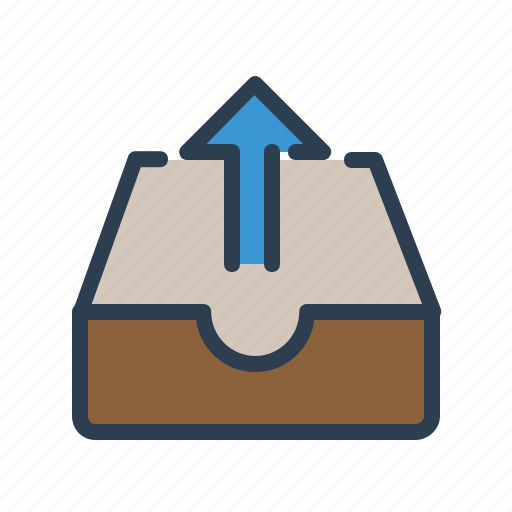 Arrow up, documents, storage, upload icon - Download on Iconfinder