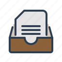 document, drawer, folder