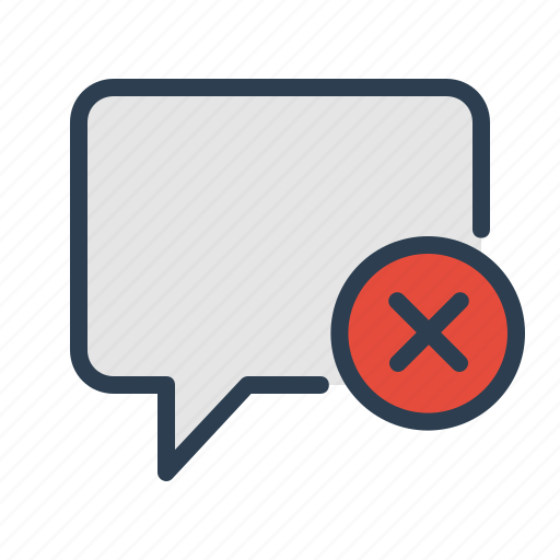 Cancel, comment, delete, remove, message icon - Download on Iconfinder