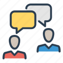 communication, conversation, dialogue, message bubbles 