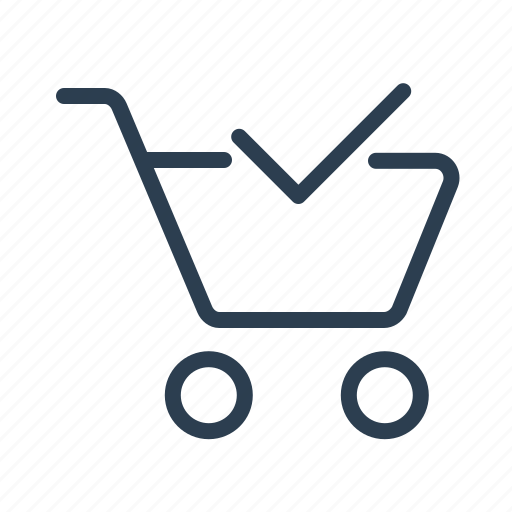 Bag, cart, checkmark, complete, ecommerce, online shop, shopping bag icon - Download on Iconfinder