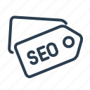 badge, brand, category, label, price tag, seo tag, title