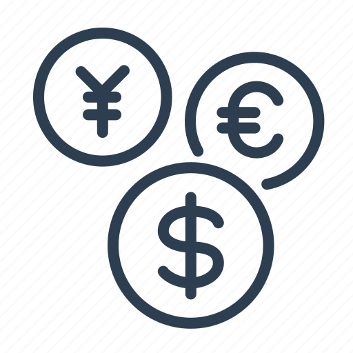 Cash, coins, conversion, currency, dollar, euro, money icon - Download on Iconfinder