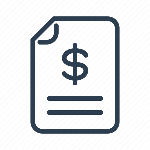 Budget, check, checkout, document, dollar, invoice, sales report icon - Download on Iconfinder