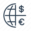 currency exchange, dollar, euro, finance, global solution, international banking, world money