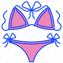 bikini, swimsuit, female, underwear, swimming, fashion, summer