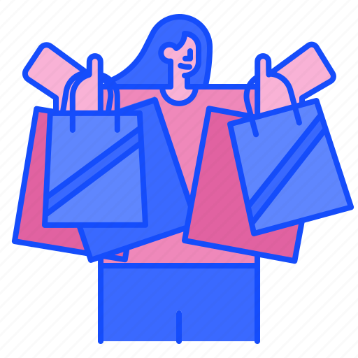 Shopping, customer, consumer, buyer, purchase, buying, woman icon - Download on Iconfinder